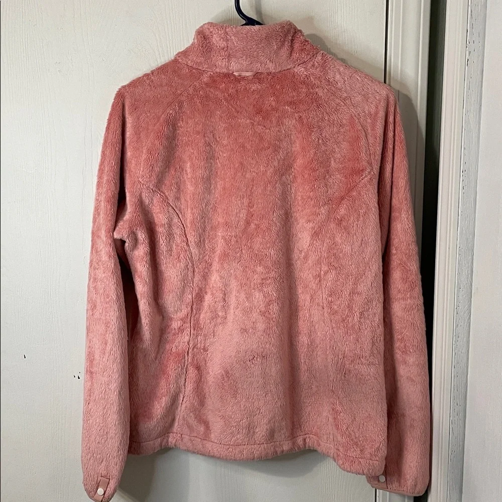 The North Face M Osito Bubble Gum Pink Fuzzy Fleece Jacket Size Medium Women - Picture 9 of 10
